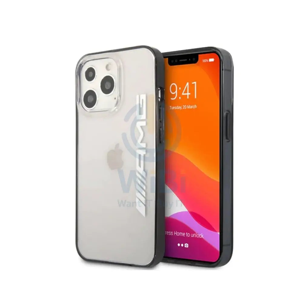 AMG PU Hard Case With Black Matte TPU Rim - Apple iPhone 14 Pro / Transparent Accessories > Mobiles & Tablets > Mobiles