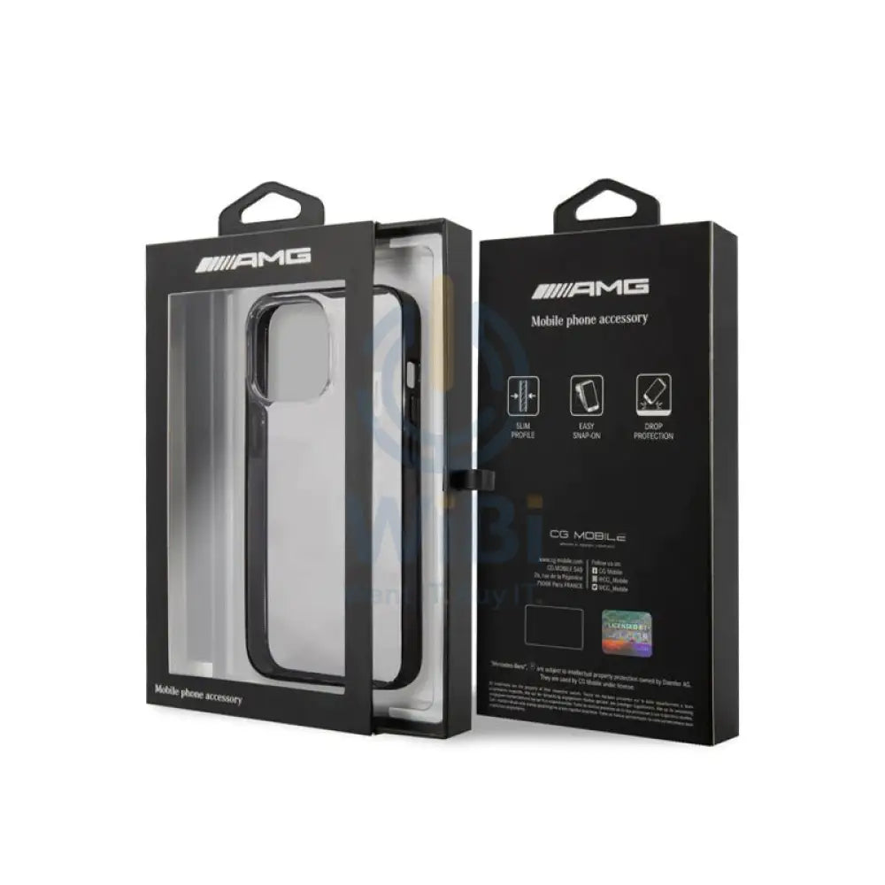 AMG PU Hard Case With Black Matte TPU Rim - Apple iPhone 14 Pro / Transparent Accessories > Mobiles & Tablets > Mobiles