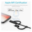 Anker 3-in-1 PowerLine II Cable - 0.9 Meter / Micro USB / USB-C / Lightning / Black Accessories > Cables & Converters >