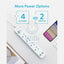 Anker 322 4-in-1 Extension Power Socket - 2x USB-A / 2m Cable Length / White Accessories > Power > Power Protection >