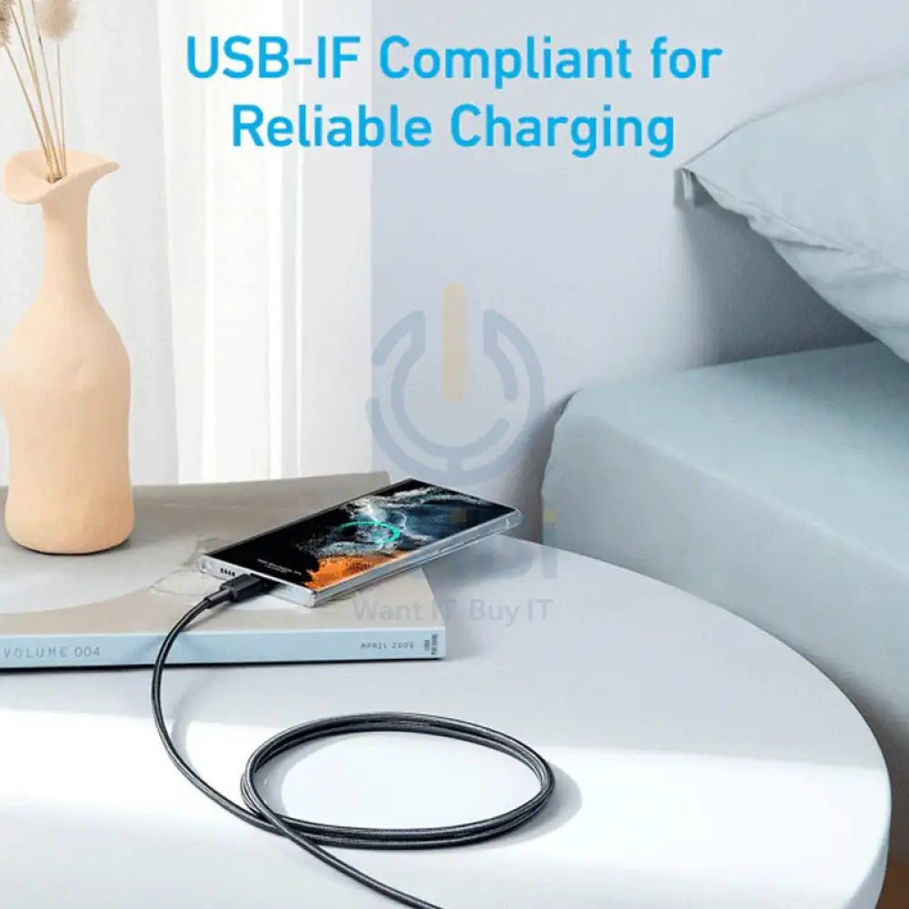 Anker 322 USB-C to USB-C Cable - 60W / 1.8 Meter / Black Accessories > Cables & Converters > Cables > Offer Zone
