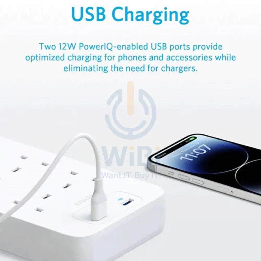 Anker 342 USB Power Strip 8 in 1 - White Accessories > Power > Power Protection > Surge Protector > Offer Zone