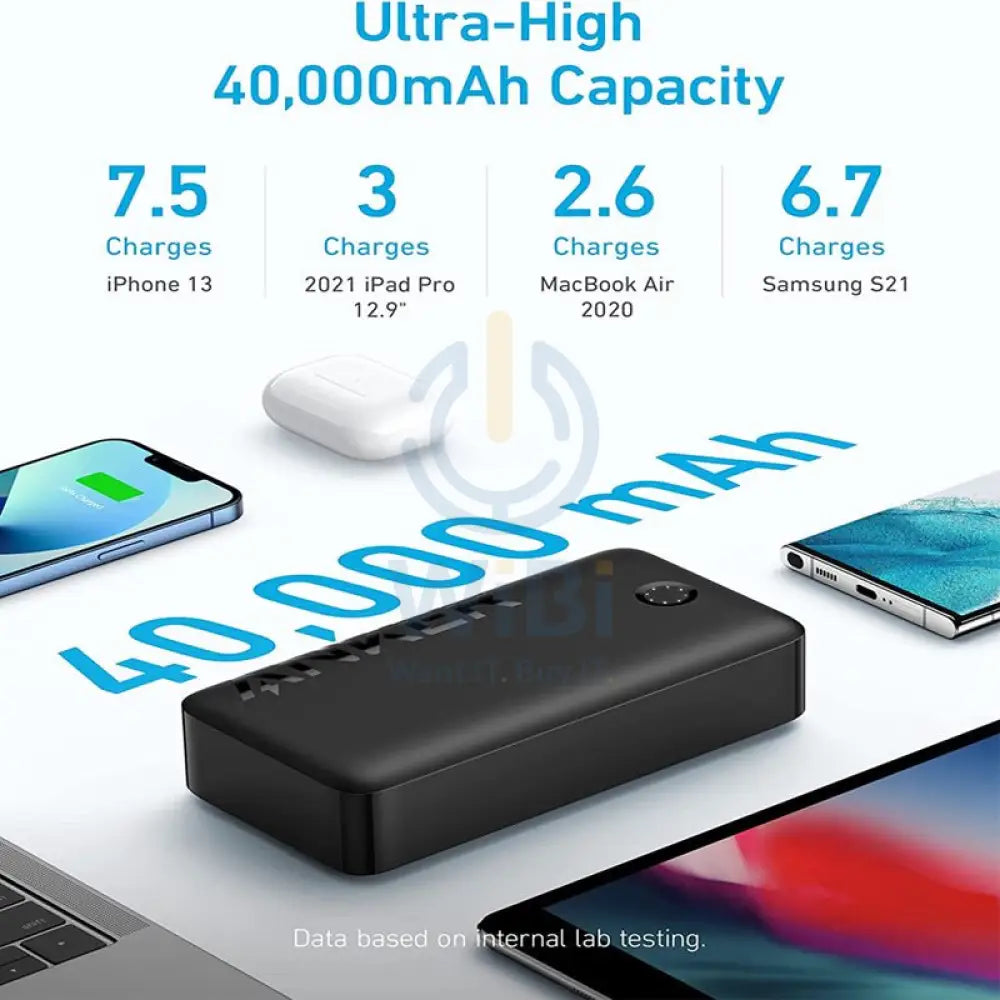 Anker 347 Power Bank (PowerCore 40K) 30W PD - Black Accessories > Power Bank