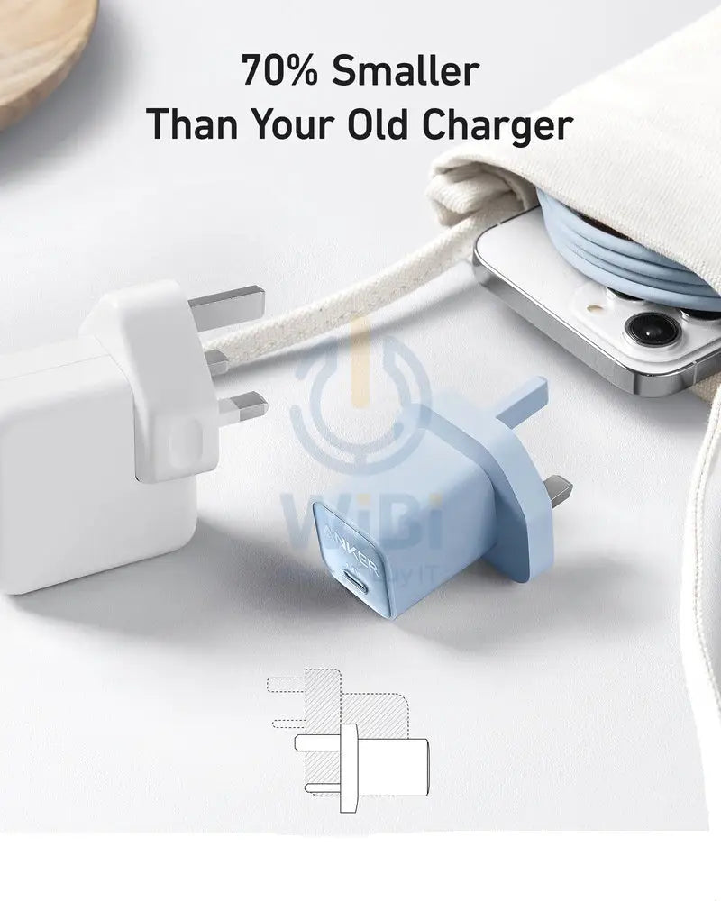Anker 511 Charger (Nano 3 30W) -Blue Accessories > Power Adapters > Offer Zone