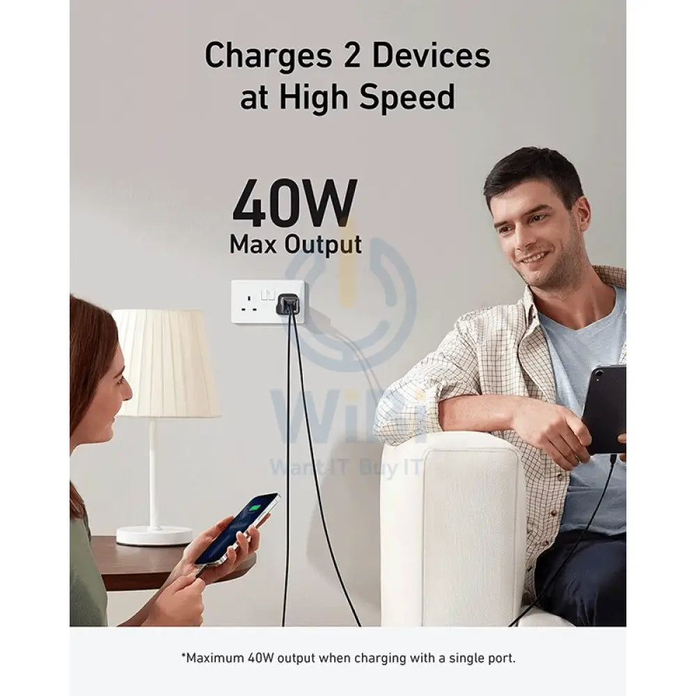 Anker 521 Charger (Nano Pro) 40W -Black Accessories > Power Adapters