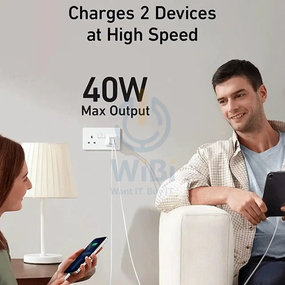 Anker 521 Charger (Nano Pro) 40W -White Accessories > Power Adapters > Offer Zone