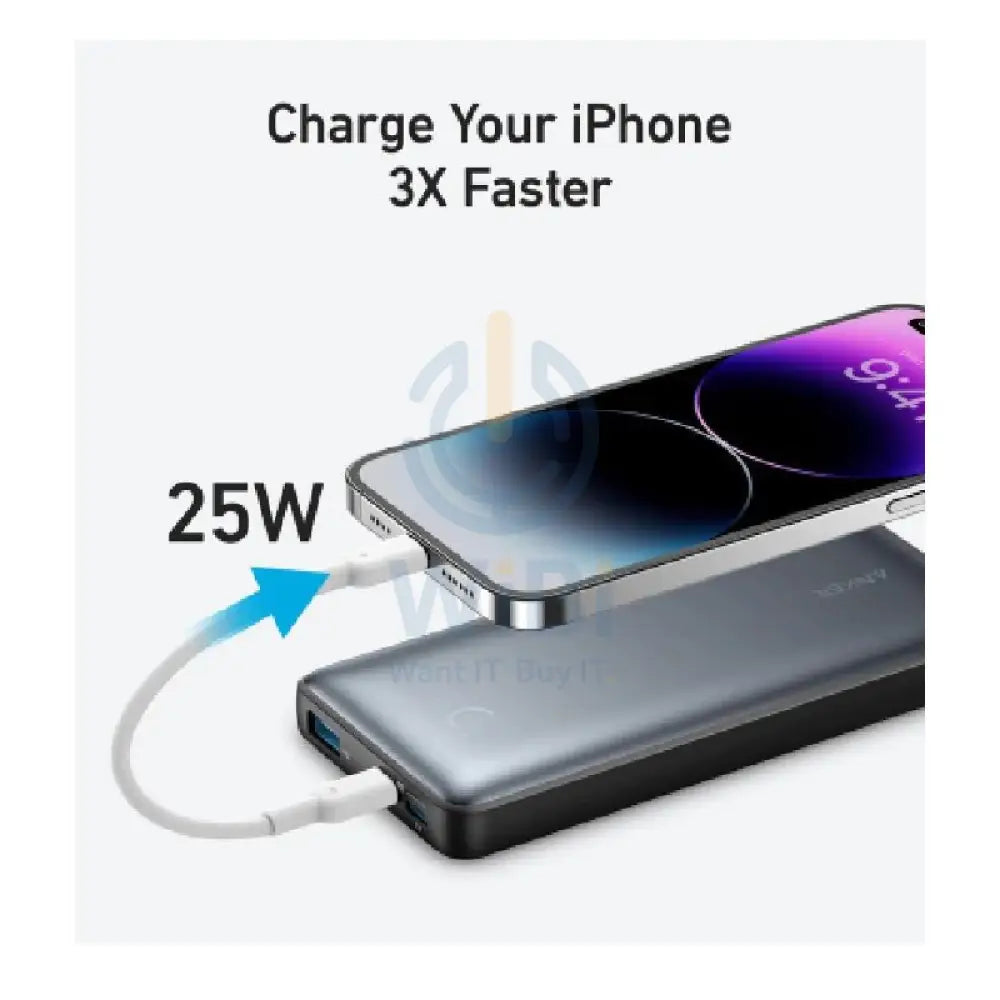 Anker 533 PD PowerCore Power Bank - 10000mAh / 25W / Black Accessories > Power Bank > Offer Zone