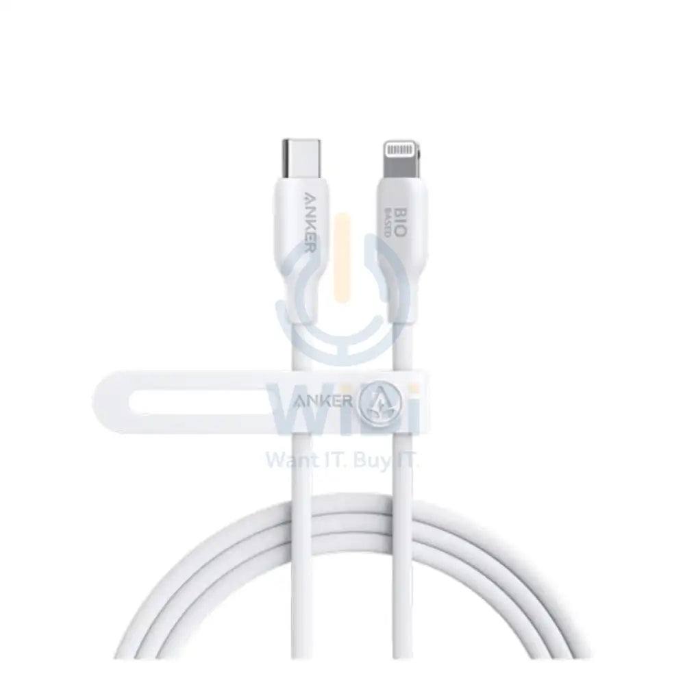 Anker 542 USB-C to Lightning Cable (Bio-Based) (0.9m/3ft) -White Accessories > Cables & Converters > Cables > Offer Zone