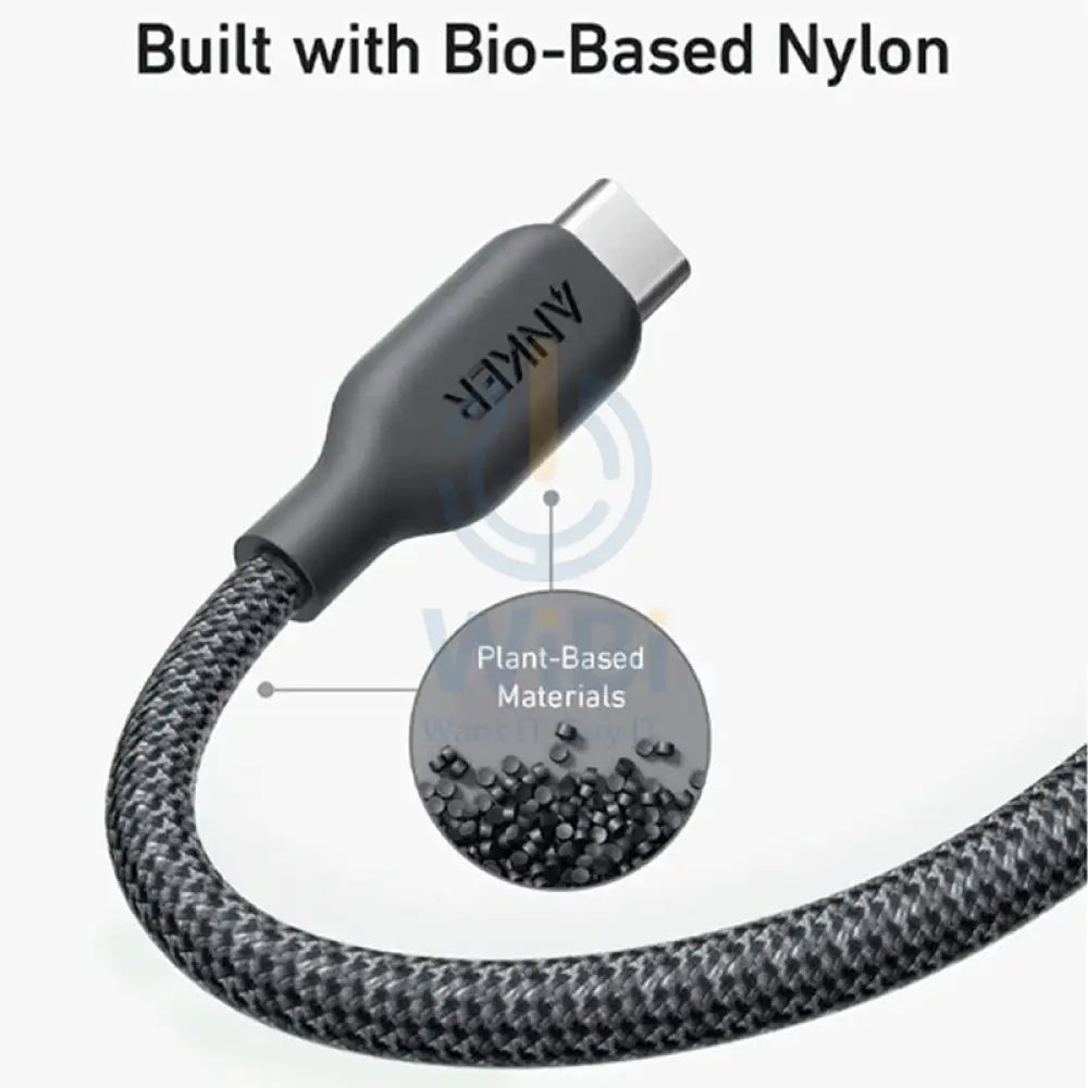 Anker 542 USB-C to Lightning Cable (Bio-Nylon) (1.8m/6ft) -Black Accessories > Cables & Converters > Cables