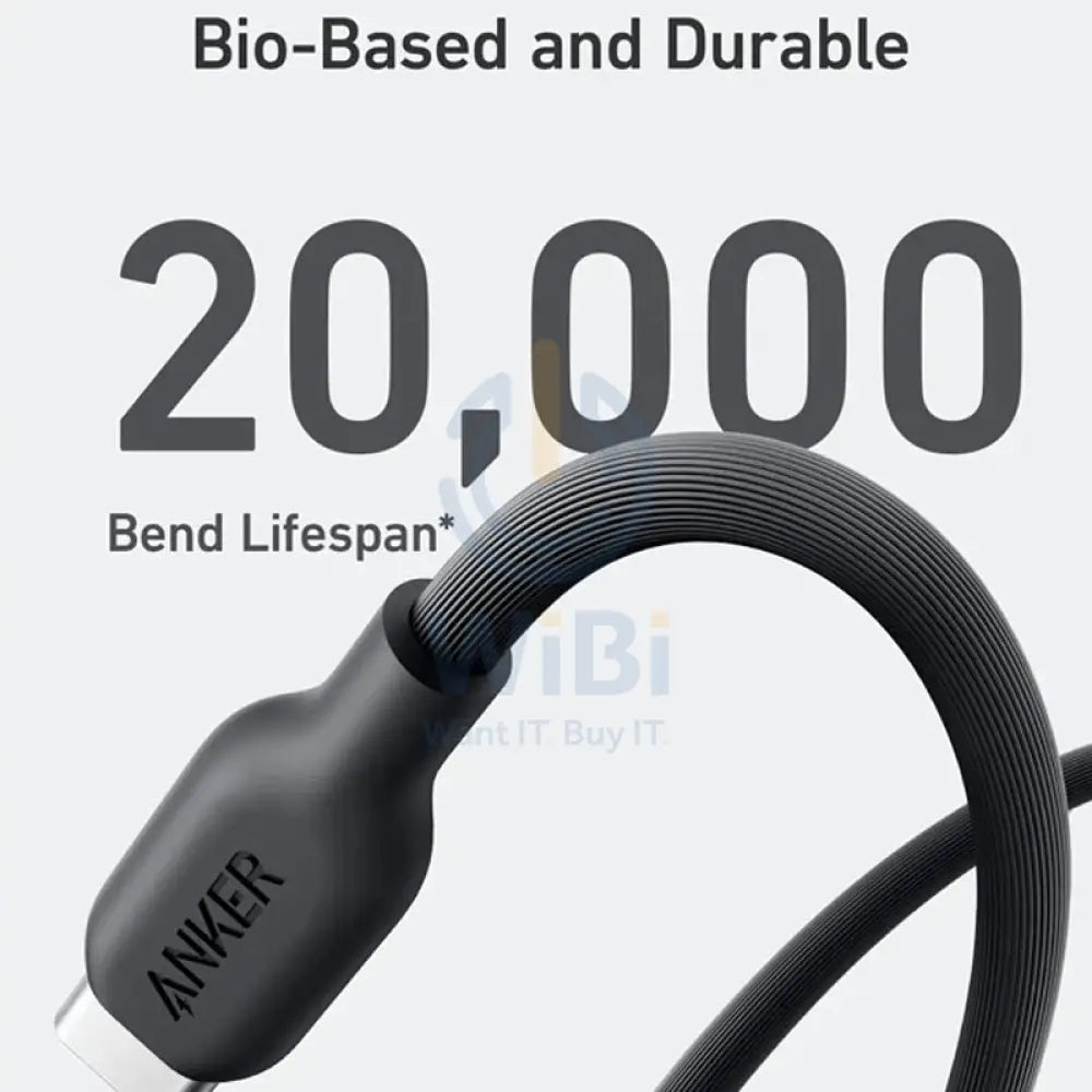 Anker 544 USB-C to USB-C Cable 140W (Bio-Based) (0.9m/3ft) -Black Accessories > Cables & Converters > Cables > Offer