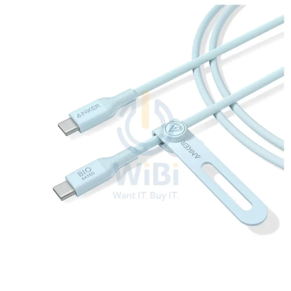 Anker 544 USB-C to USB-C Cable 140W (Bio-Based) (0.9m/3ft) -Blue Accessories > Cables & Converters > Cables > Offer Zone