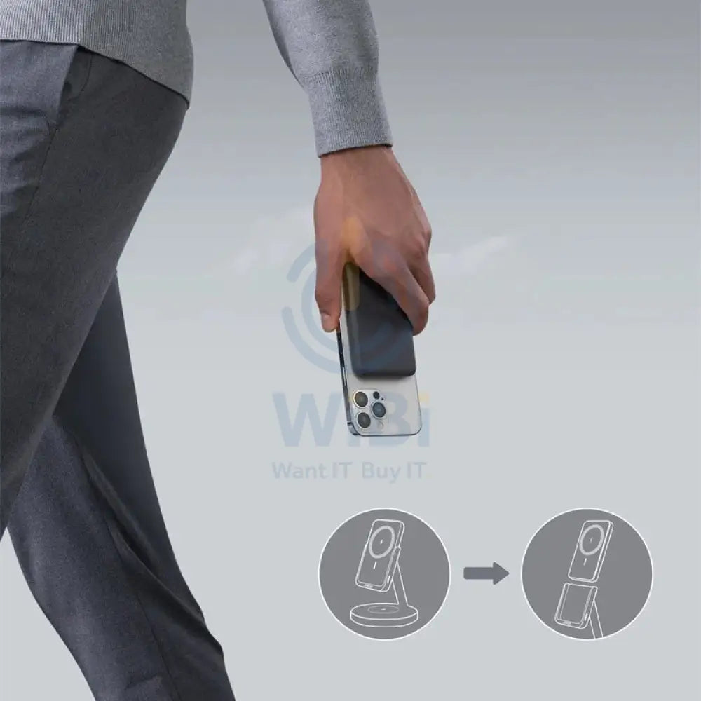 Anker 633 2-in-1 Magnetic Wireless Charger - 5000mAh / MagGo / Black Accessories > Mobiles & Tablets > Mobiles > Mobile