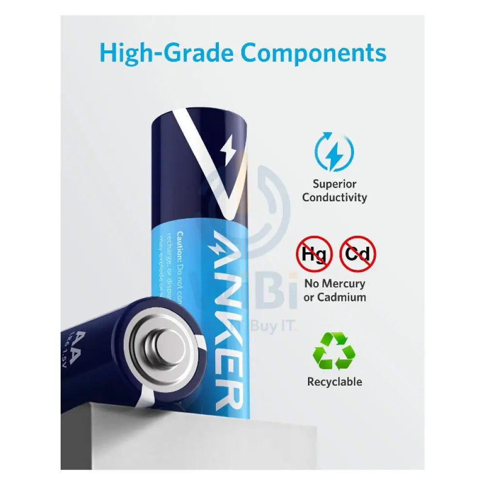 Anker AA Alkaline Batteries - Blue / Pack Of 48 Accessories > Other Peripherals