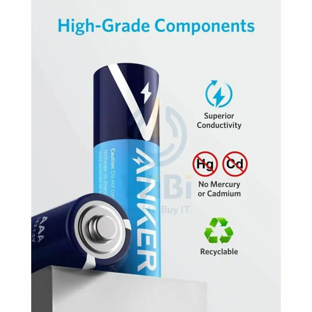 Anker AAA Alkaline Batteries - Pack Of 48 Accessories > Other Peripherals