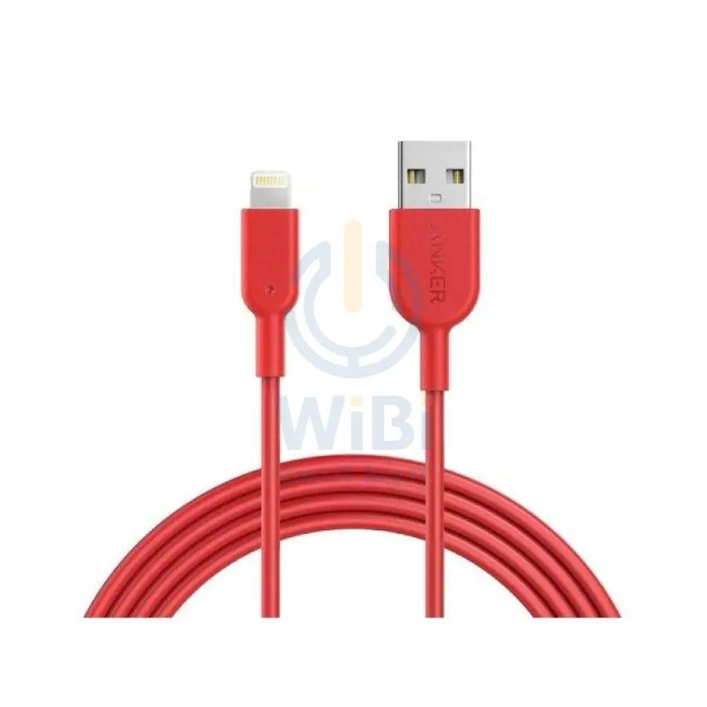 Anker C89 PowerLine II Lightning Cable - 0.9 Meter / Red Accessories > Cables & Converters > Cables