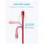 Anker C89 Powerline + II Lightning Cable - 1.8 Meter / Red Accessories > Cables & Converters > Cables