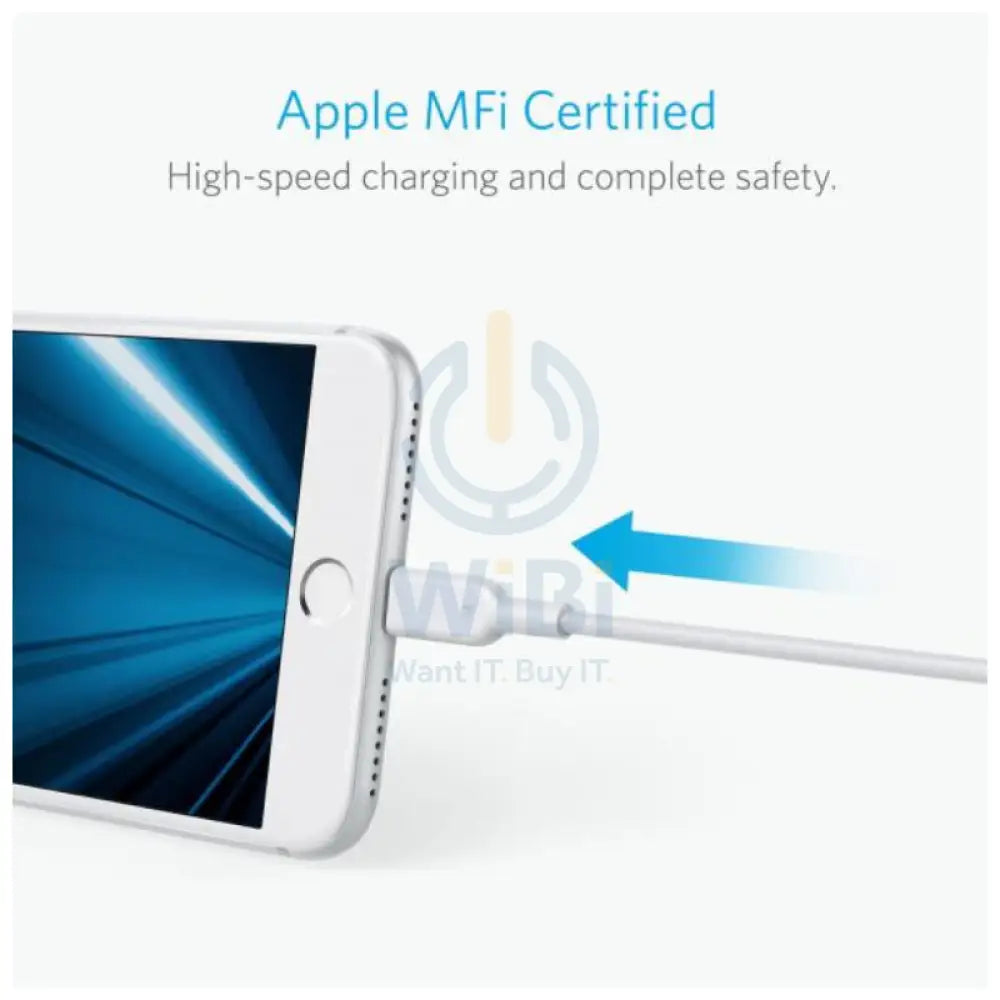 Anker C89 PowerLine II Lightning Cable - 1.8 Meter / White Accessories > Cables & Converters > Cables