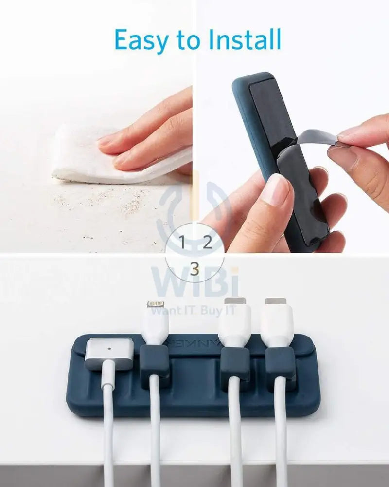 Anker Magnetic Cable Holder - Blue Accessories > Other Accessories