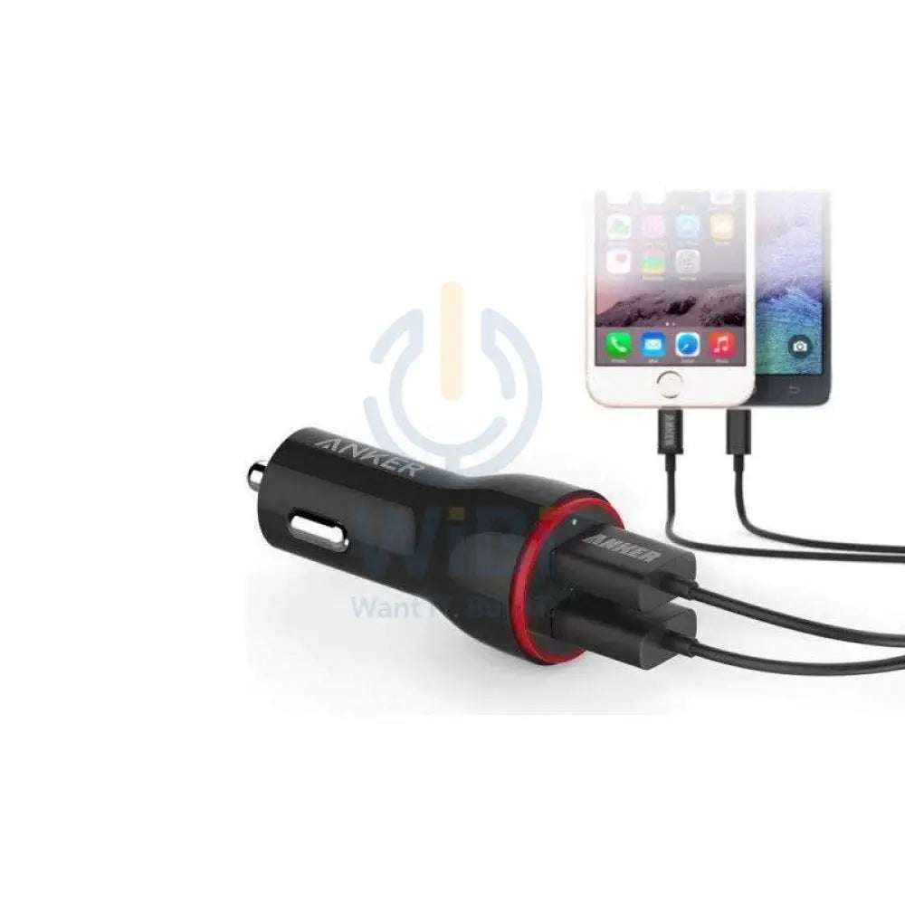 Anker PowerDrive 2 Dual Port Car Charger - 2x USB 2.0 / Black Accessories > Mobiles & Tablets > Mobiles > Car Chargers