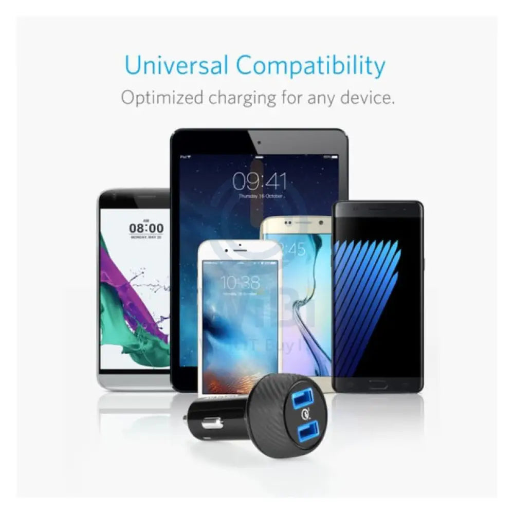 Anker PowerDrive Speed 2 Dual Port Car Charger - 2x USB 3.0 / Black Accessories > Mobiles & Tablets > Mobiles > Car