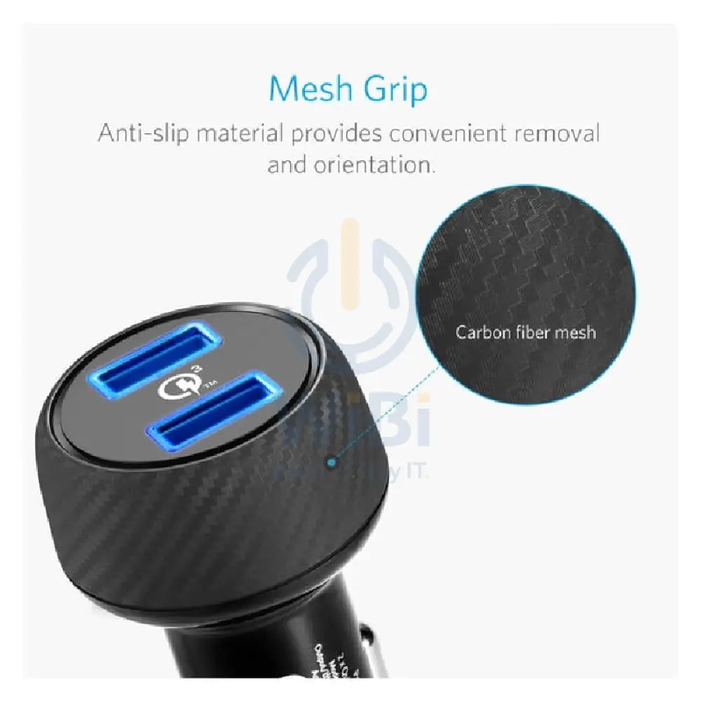 Anker PowerDrive Speed 2 Dual Port Car Charger - 2x USB 3.0 / Black Accessories > Mobiles & Tablets > Mobiles > Car