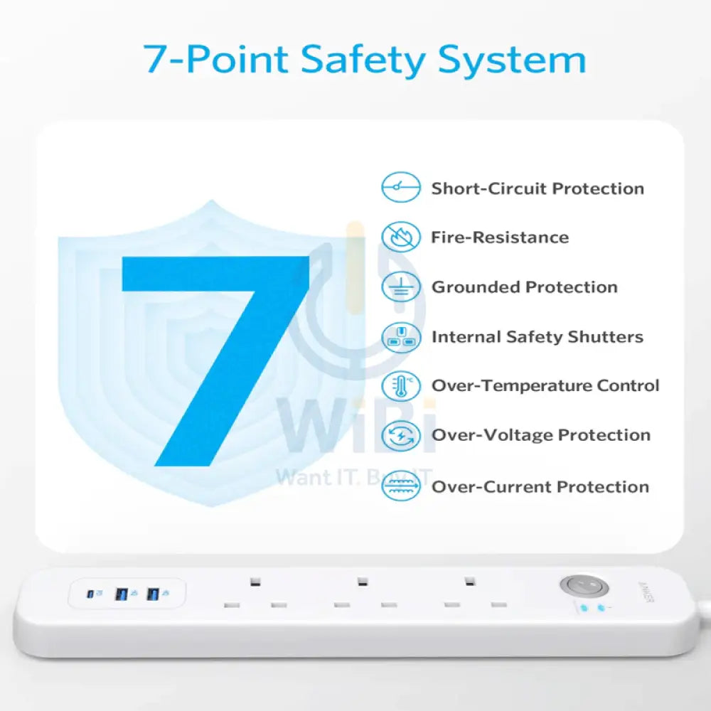 Anker PowerExtend USB-C 6-in-1 3 PowerStrip - White Accessories > Power > Power Protection > Surge Protector > Offer