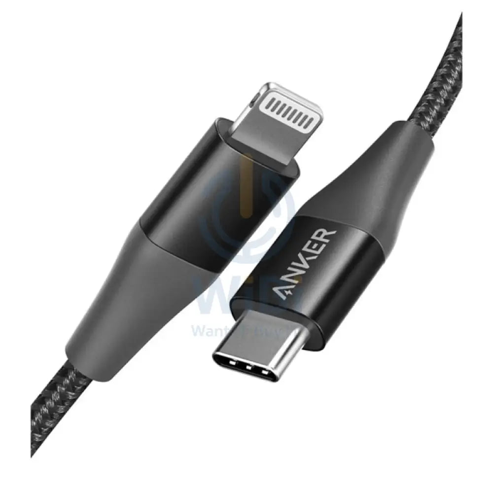 Anker PowerLine + II Cable - USB-C / Lightning / 0.9 Meter / Black Accessories > Cables & Converters > Cables
