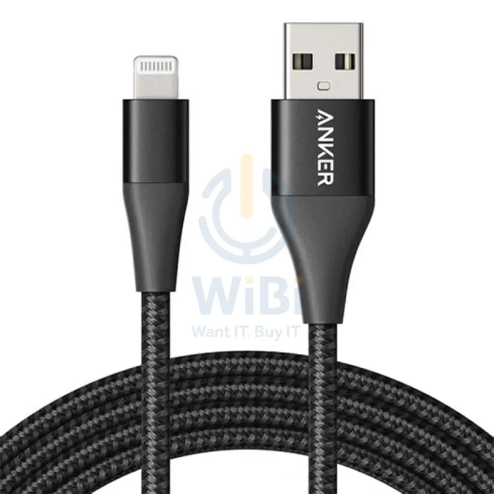 Anker Powerline + II Lightning (1.8m/6ft) C89 -Black Accessories > Cables & Converters > Cables