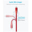 Anker Powerline + II Lightning Cable - 0.9 Meter / Red Accessories > Cables & Converters > Cables