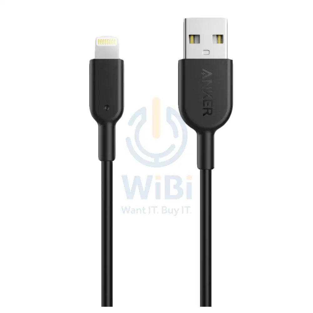 Anker PowerLine + II Lightning Cable - USB-A / 0.3 Meter / Black Accessories > Cables & Converters > Cables