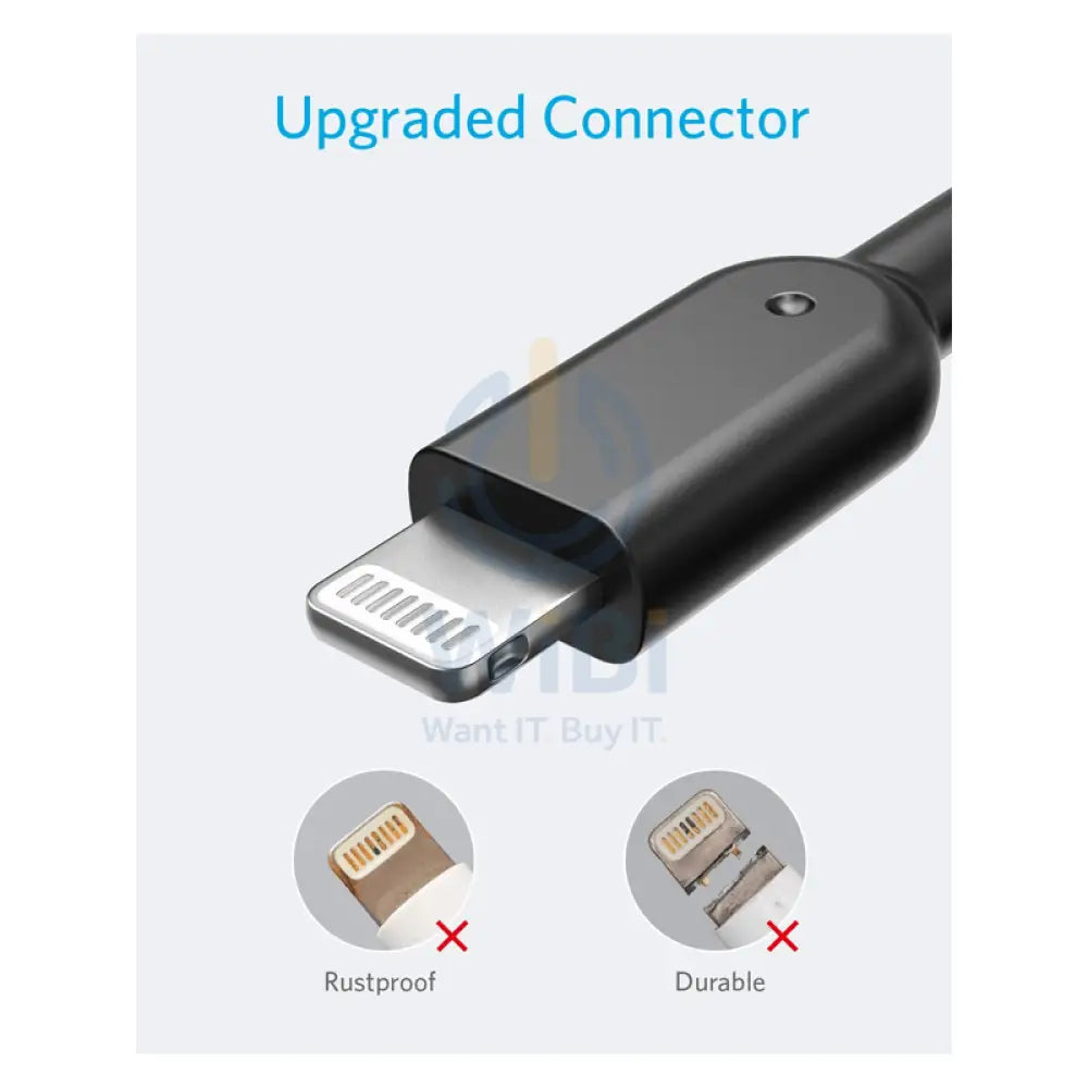 Anker PowerLine II Lightning Cable - USB 2.0 / 0.9m / Black