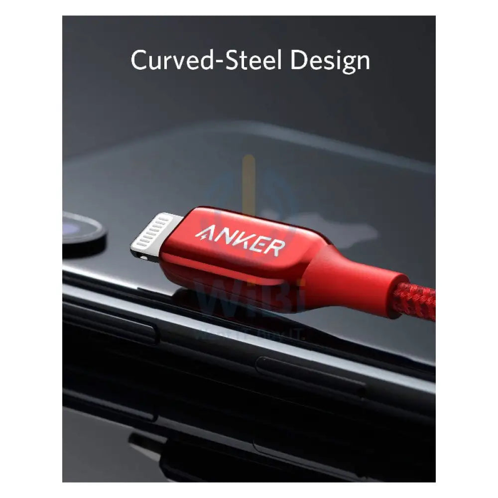 Anker PowerLine + III Cable - USB-A / Lightning / 0.9 Meter / Red Accessories > Cables & Converters > Cables