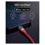 Anker PowerLine + III Cable - USB-A / Lightning / 0.9 Meter / Red Accessories > Cables & Converters > Cables