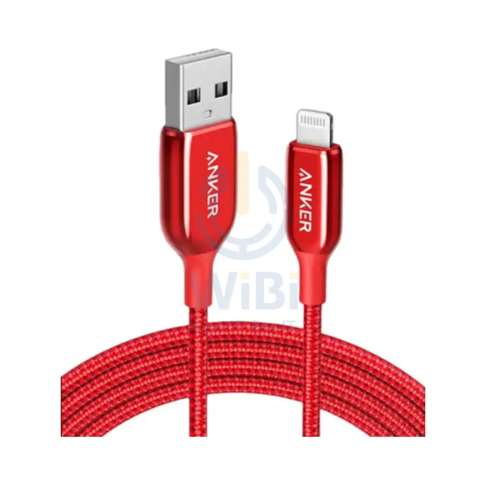 Anker PowerLine + III Cable - USB-A / Lightning / 1.8 Meter / Red Accessories > Cables & Converters > Cables