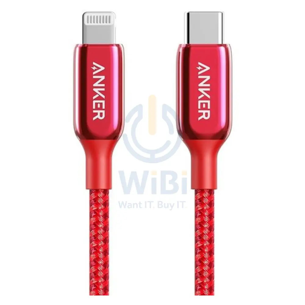 Anker PowerLine + III Cable - USB-C / Lightning / 0.9 Meter / Red Accessories > Cables & Converters > Cables