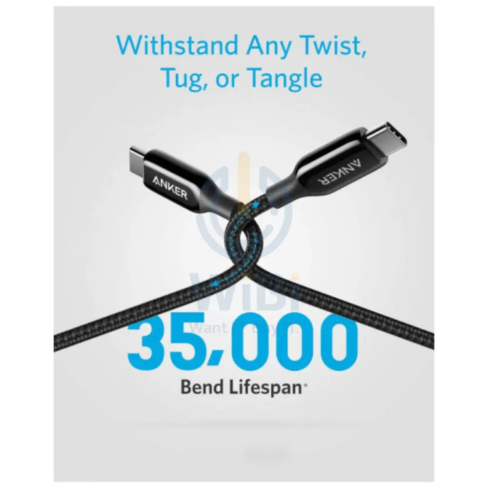 Anker PowerLine + III Charging Cable - USB-C / 0.9 Meter / Black Accessories > Cables & Converters > Cables