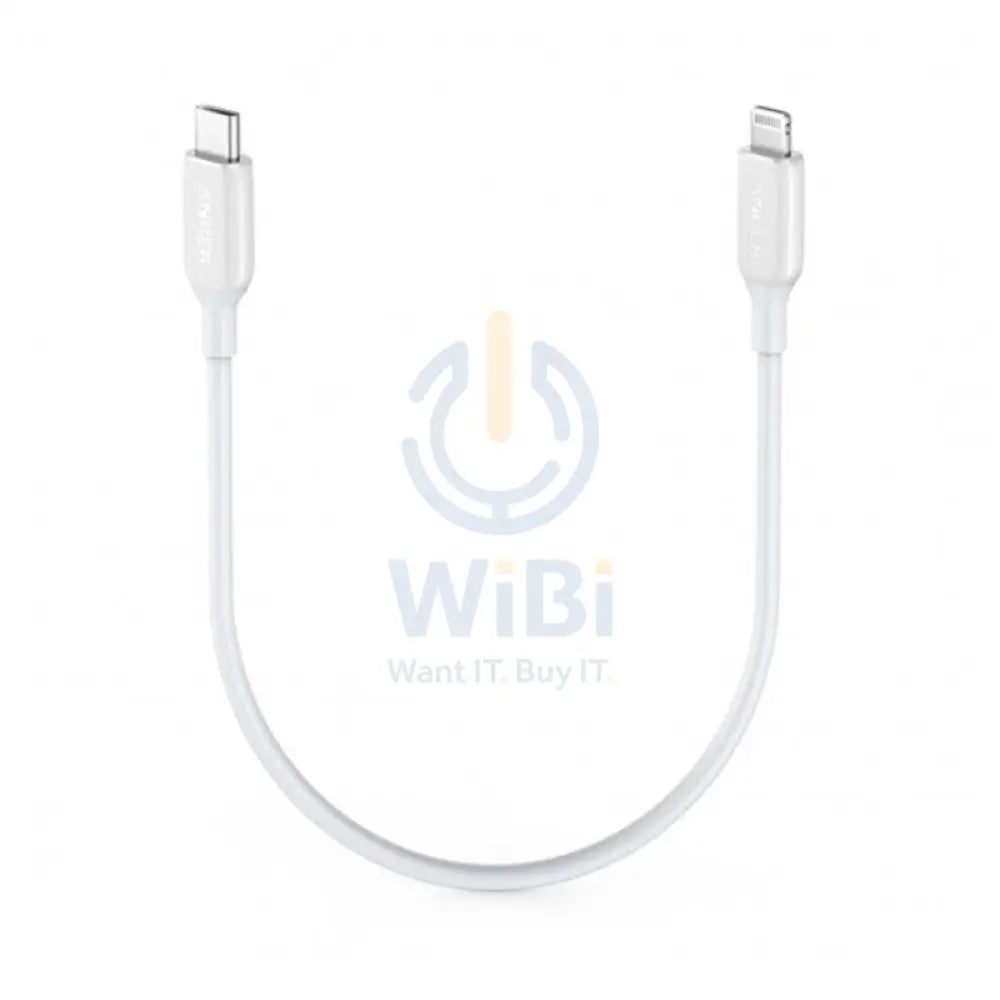 Anker PowerLine III Lightning Cable - USB-C / 0.3 Meter / White Accessories > Cables & Converters > Cables