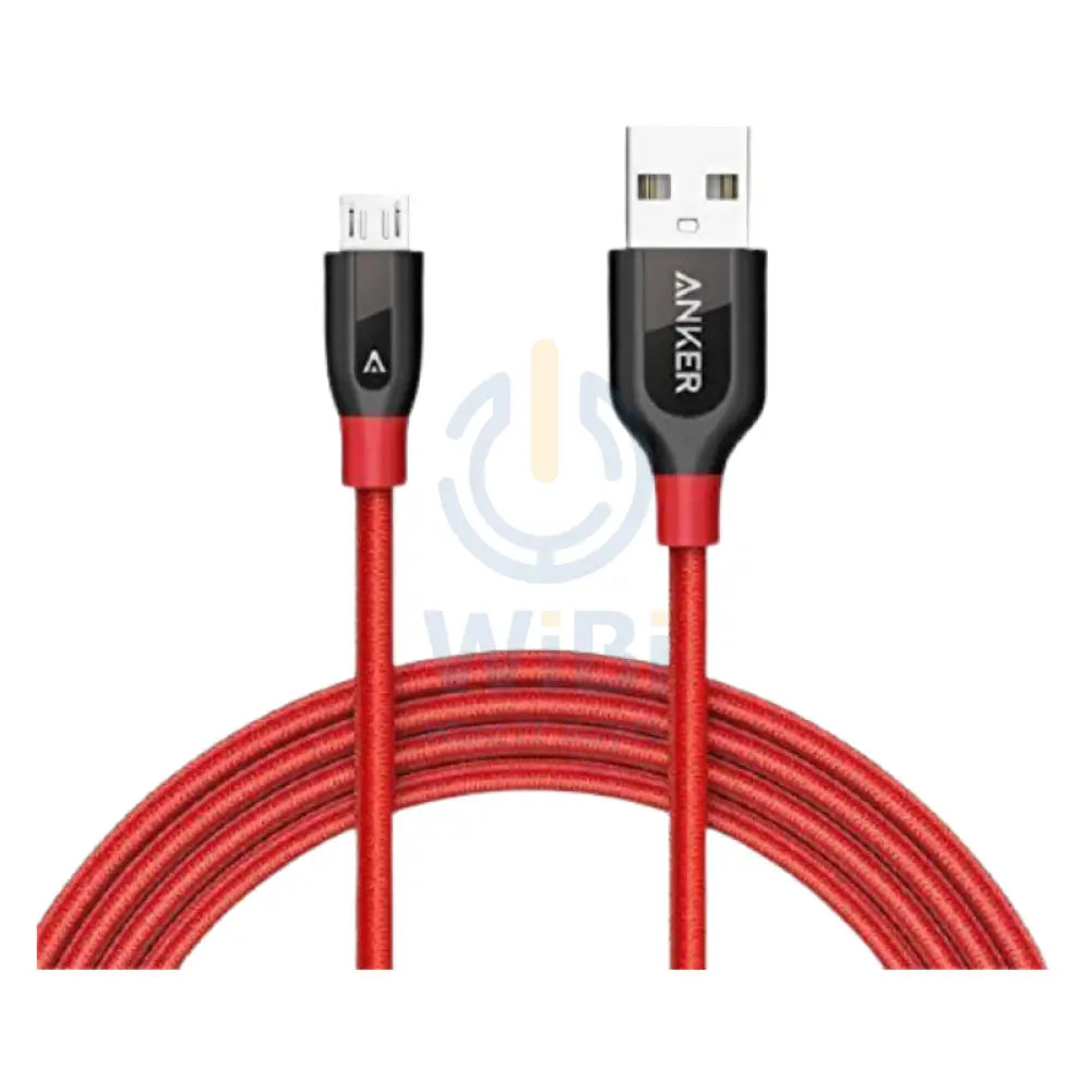 Anker PowerLine + Micro USB Cable - USB-A / 1.8 Meter / Red Accessories > Cables & Converters > Cables