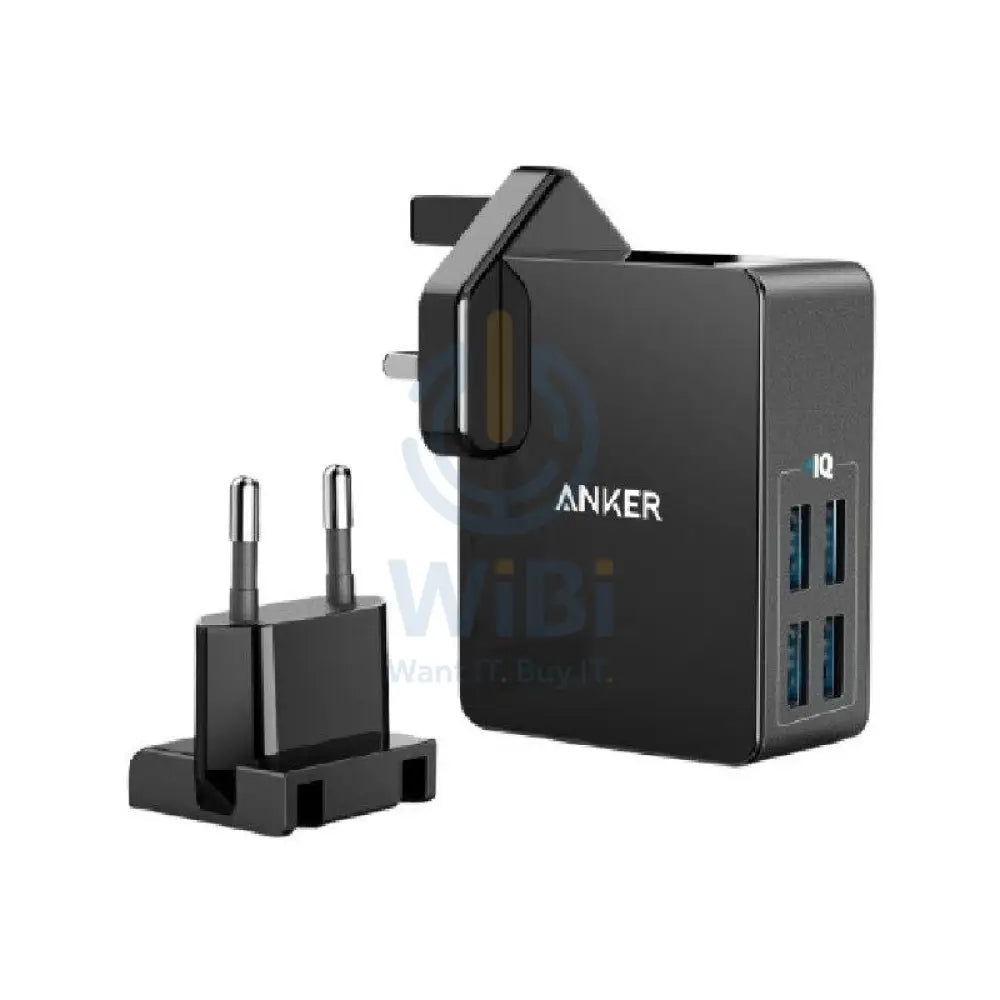 Anker PowerPort 4 Lite Charger - 27W / USB 3.0 / Black Accessories > Power Adapters