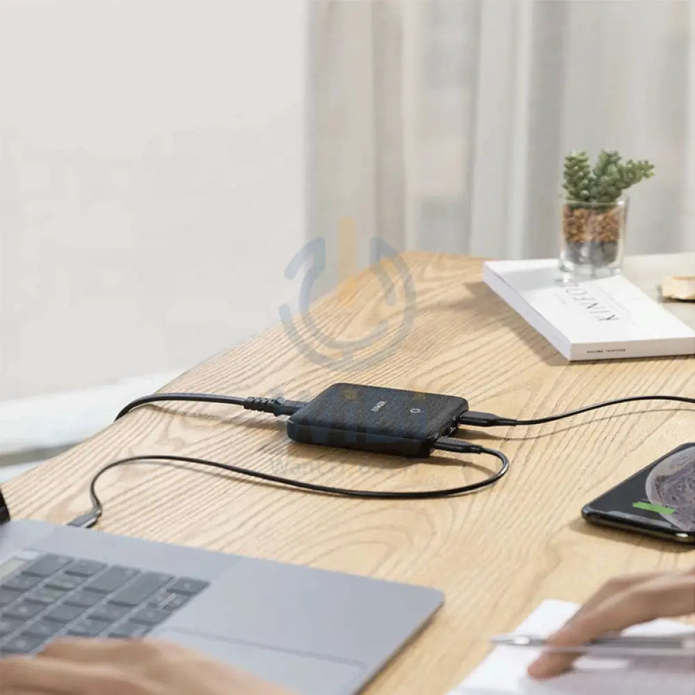 Anker Powerport Atom III Slim Power Charger - 63W / 2x USB-A / 2x USB-C / Black Fabric Accessories > Cables &