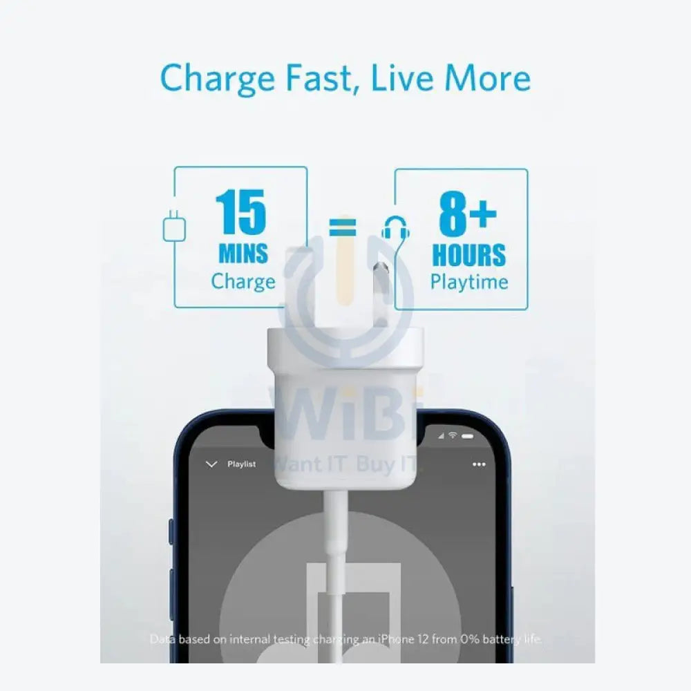 Anker PowerPort III Cube Adapter - 20W / USB-C / White Accessories > Power Adapters > Offer Zone