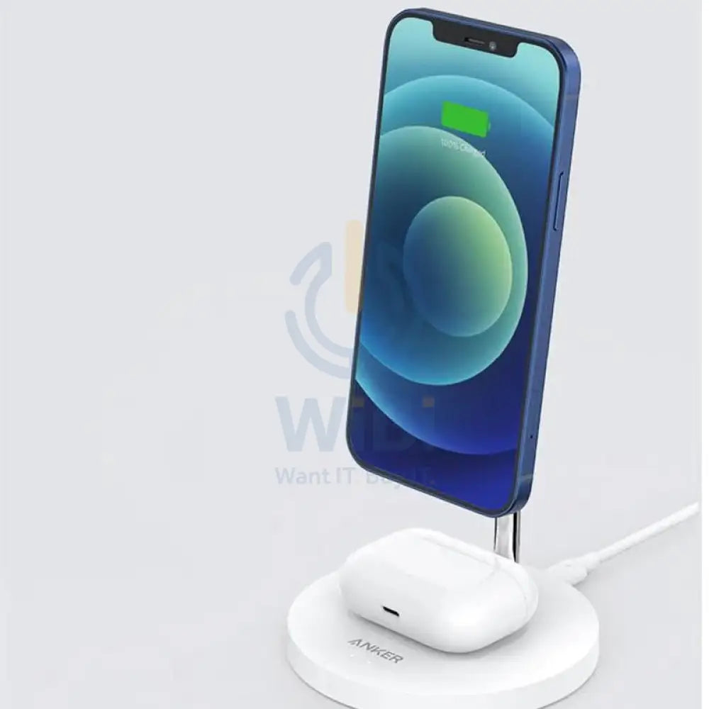 Anker PowerWave Magnetic 2-in-1 Stand Lite - White Accessories > Power Adapters