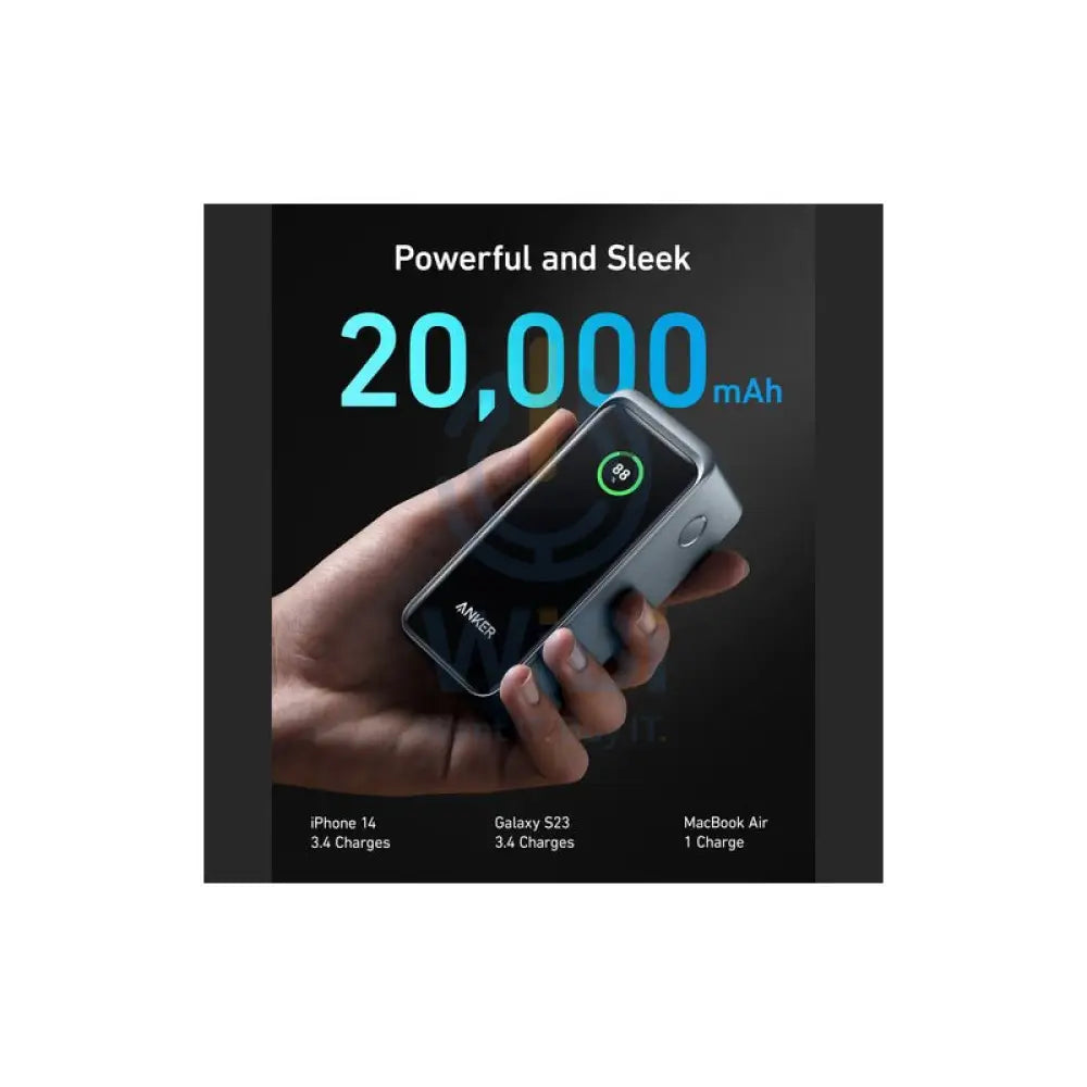 Anker Prime Series 7 Power Bank - 200W / 20,000mAh / 2x USB-C / 1x USB-A / Black Accessories > Power Bank > Offer Zone