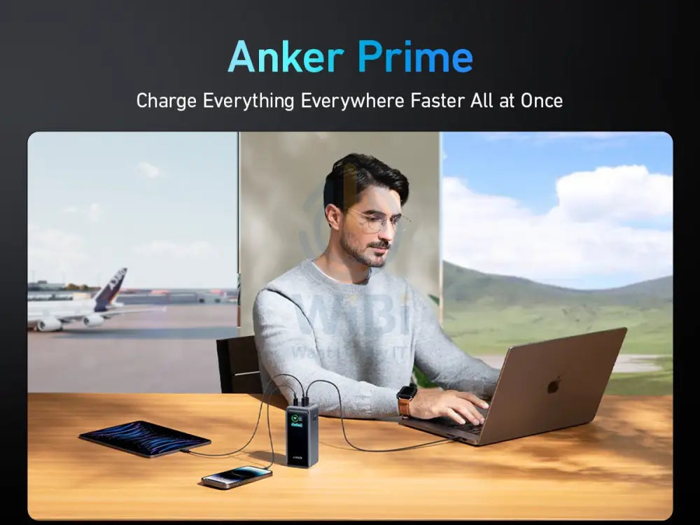 Anker Prime Series 7 Power Bank - 200W / 20,000mAh / 2x USB-C / 1x USB-A / Black Accessories > Power Bank > Offer Zone