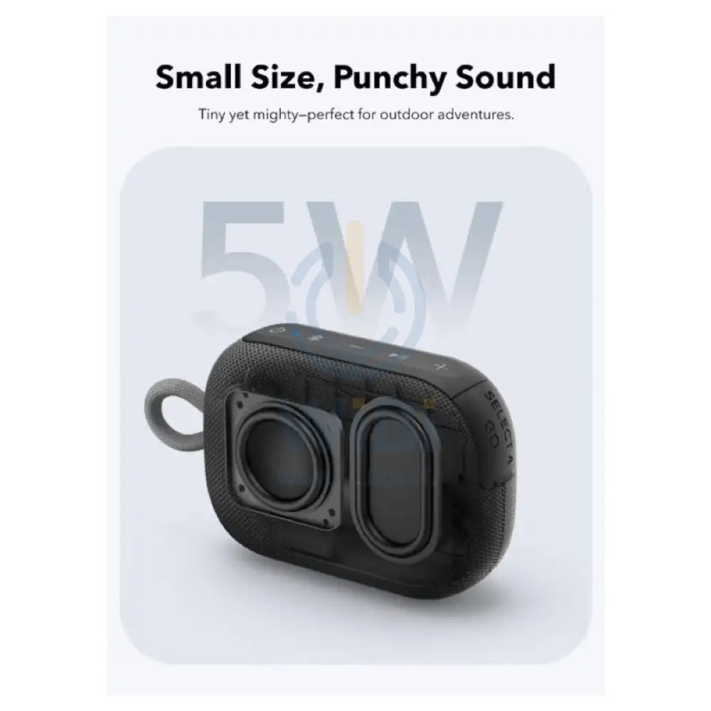 Anker Select 4 Go Ultra Portable Bluetooth Speaker Bluetooth / 5W / Black Accessories > Audio > Speakers