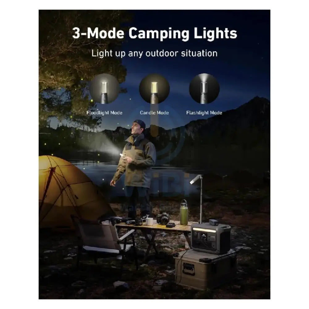 Anker SOLIX C800 Plus Portable Power Station With Camping Lights - 1200W / 768Wh / Black Accessories > Power Bank
