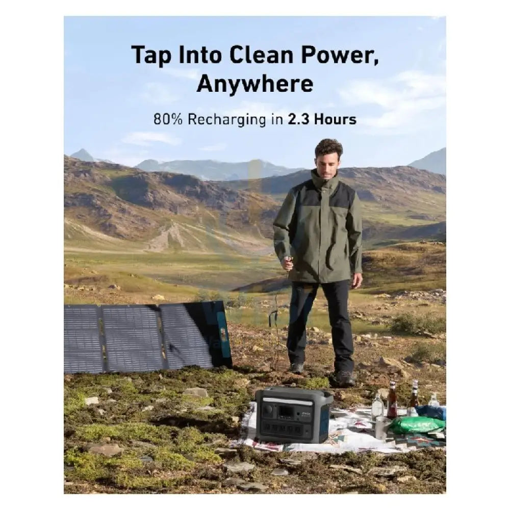 Anker SOLIX C800 Plus Portable Power Station With Camping Lights - 1200W / 768Wh / Black Accessories > Power Bank