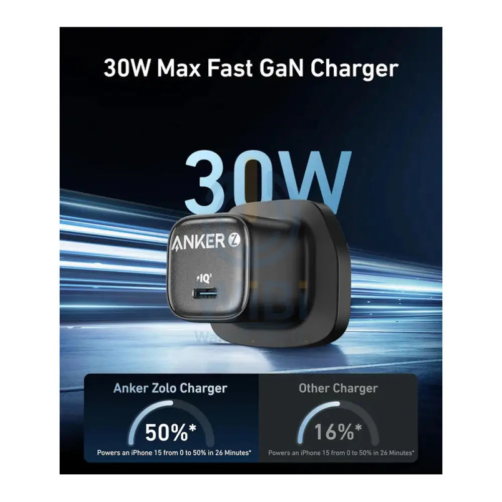 Anker Zolo Charger - 30W / USB-C / Black Accessories > Power Adapters