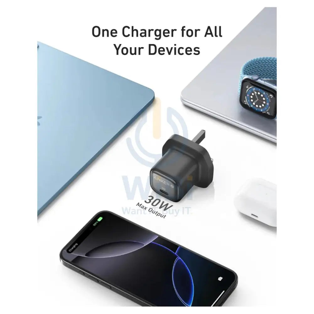 Anker Zolo Charger - 30W / USB-C / Black Accessories > Power Adapters
