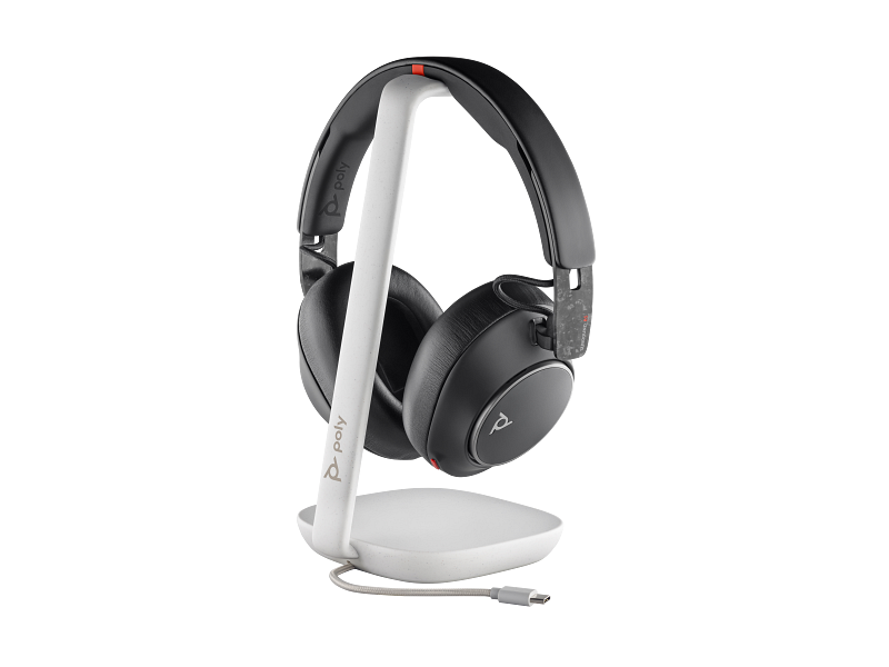HP HP Poly Voyager Surround 85 UC USB-C Headset - USB-C/A Adapter / Charging Stand / Black